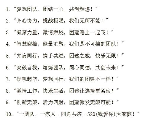 团队口号大全