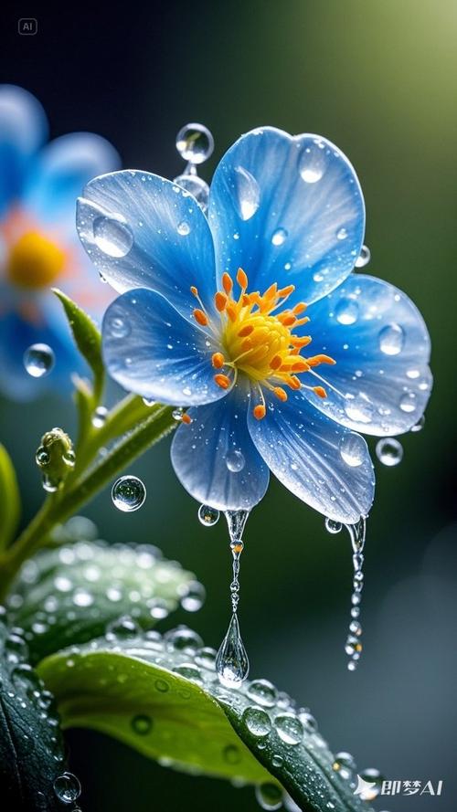 蓝色的小花