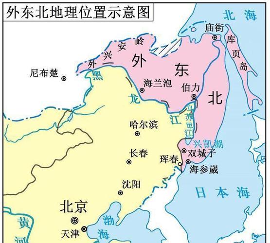东北靠近俄罗斯的地方