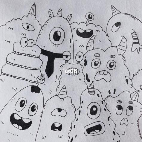 小怪兽叠叠乐简笔画截图