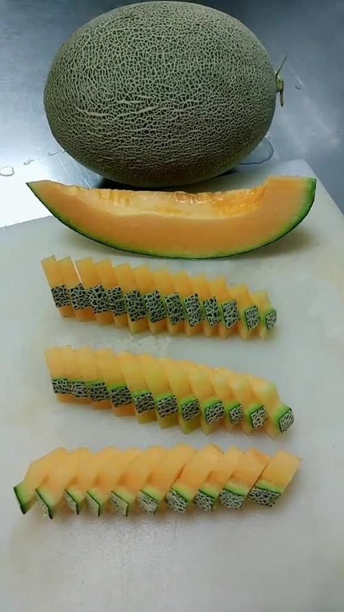 哈蜜瓜切花样切法