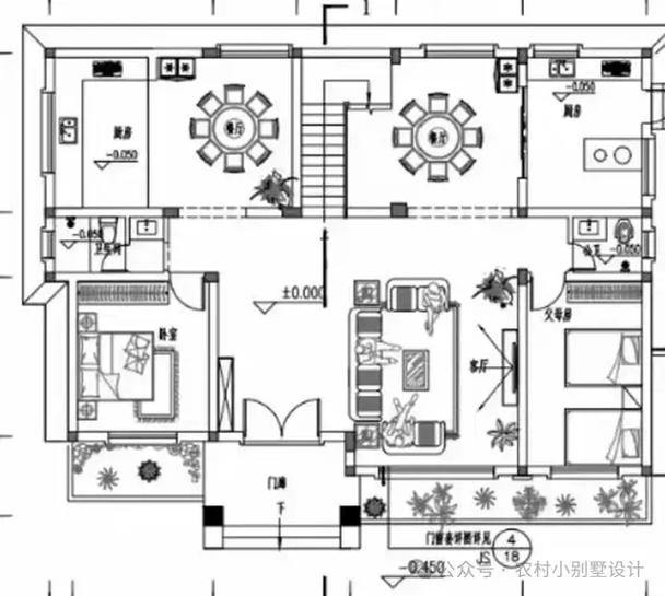 二层别墅平面图图标