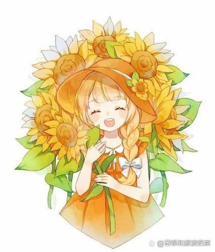 橘色系二次元少女