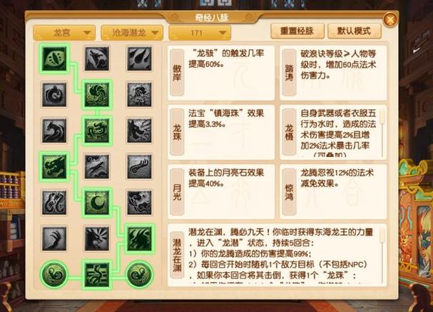 梦幻西游龙宫奇经八脉怎么点截图