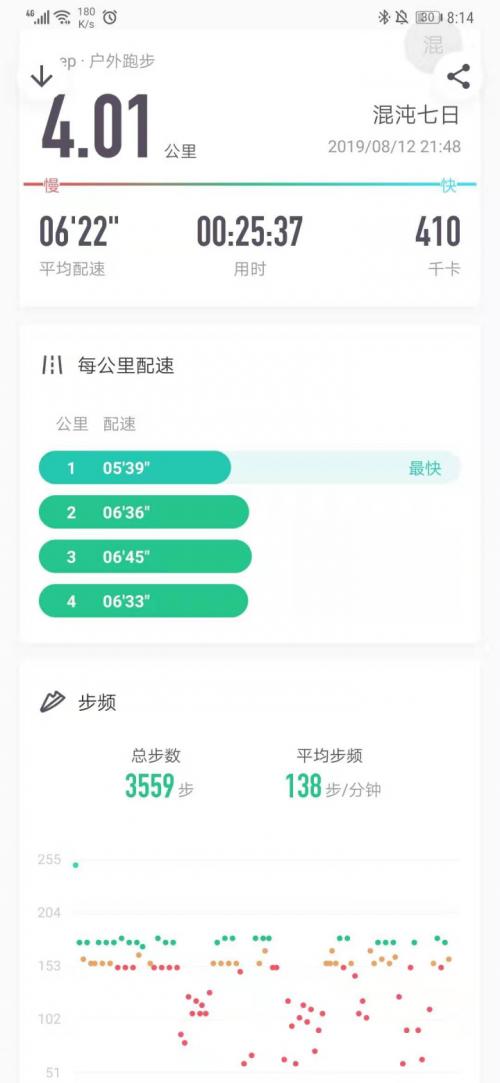 keep手环跑步轨迹缩略图