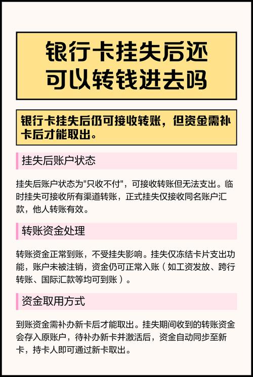 挂失的卡还可以打钱进去吗
