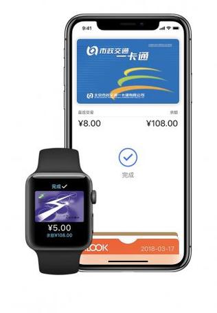 苹果手表可以刷公交卡吗