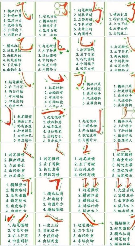 毛笔的笔顺