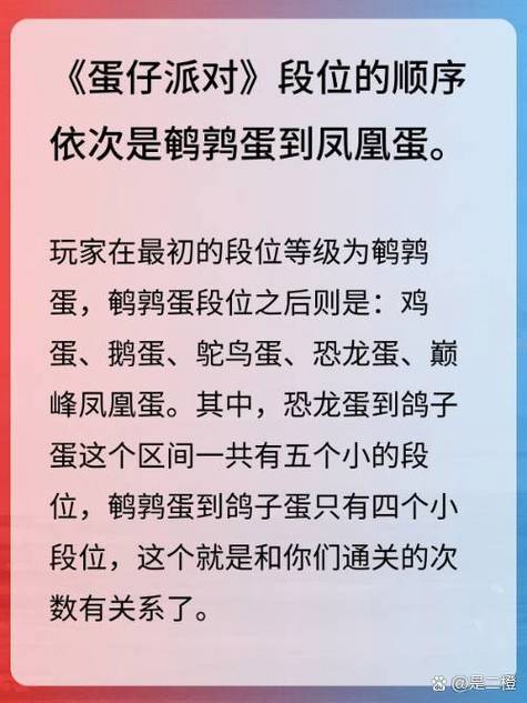 蛋仔凤凰蛋段位顺序游戏截图
