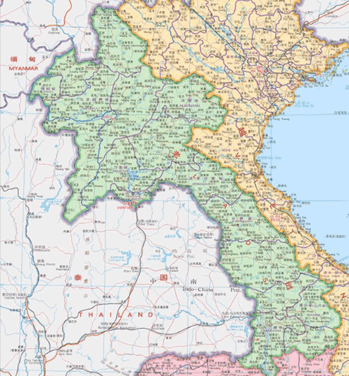 老挝地图全图高清版