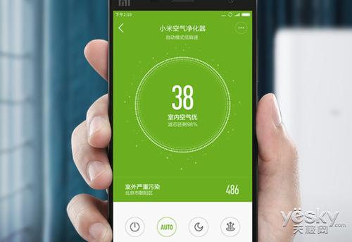 小米净化器数字显示什么意思