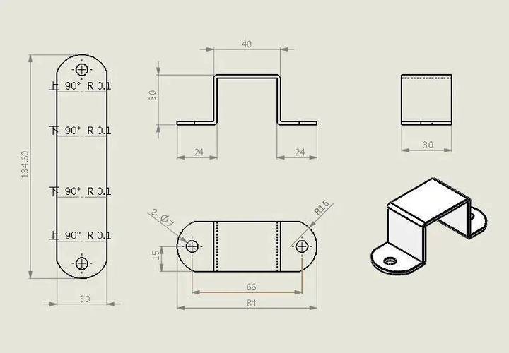 solidworks钣金出工程图