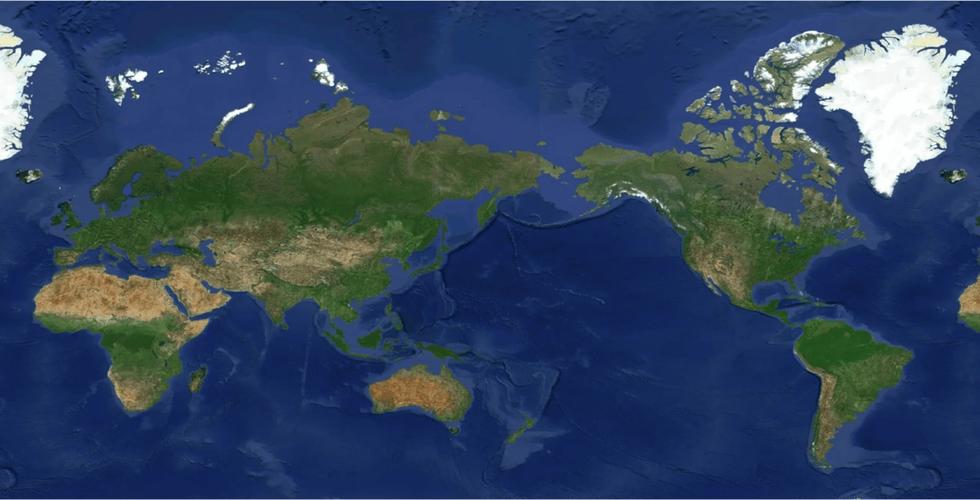 世界地图高清版大图 卫星地图图标