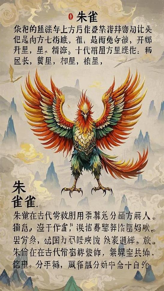 4种神兽折一只朱雀缩略图