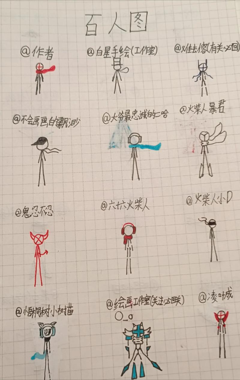 火柴人各种酷炫动作画漫画