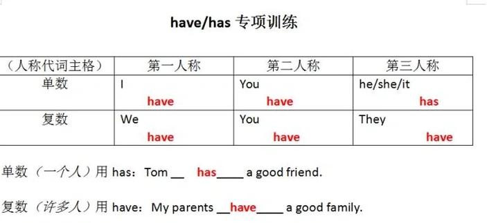 has和haⅴe的用法区别一的