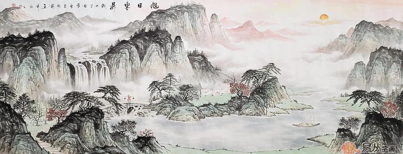 国画山水画作品欣赏截图