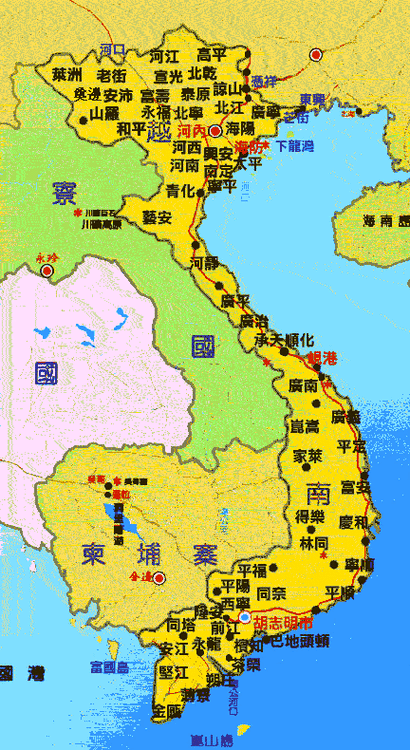 海鸥越南地图中文版