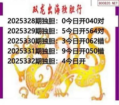 双龙出海独胆行
