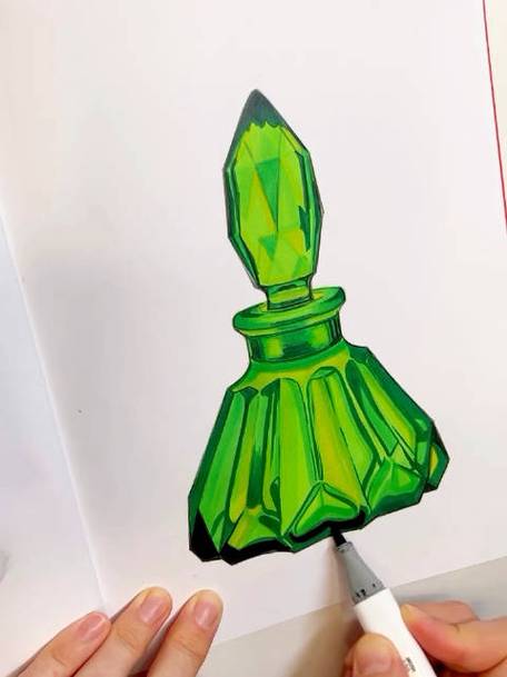 怎么用马克笔画水晶
