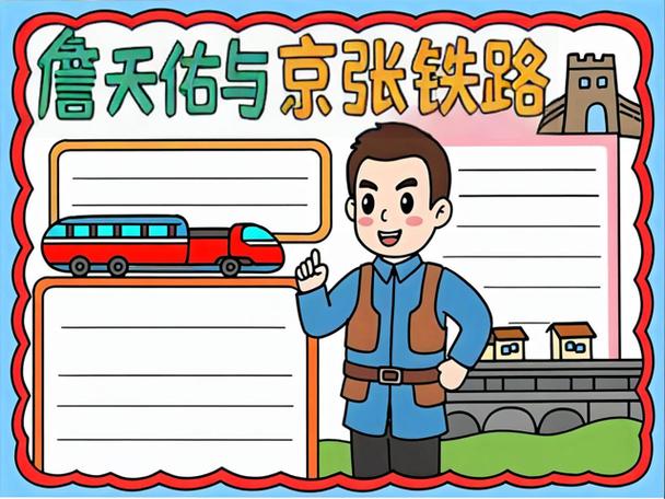 詹天佑手抄报简单又漂亮截图
