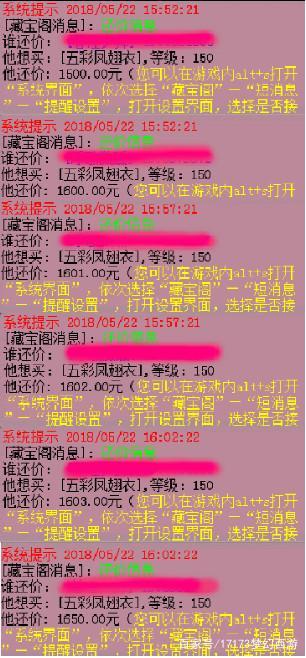 藏宝阁还价已失效什么意思