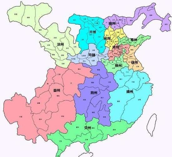 东汉13州全图详细