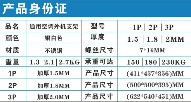 空调外机支架尺寸图