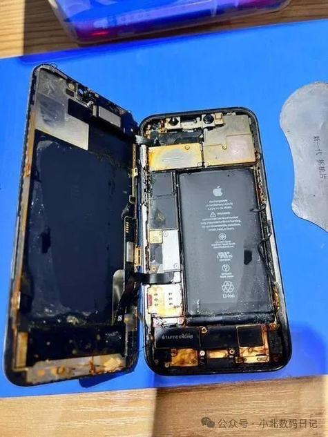 苹果手机用进水修理后着用着就黑屏