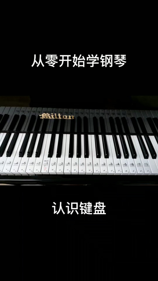 钢琴黑白键怎么看