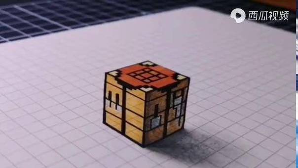 我的世界工作台简笔画