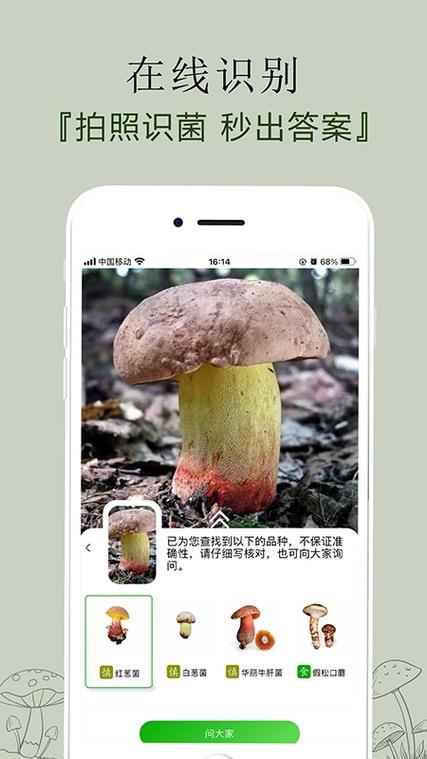 菌类识别软件