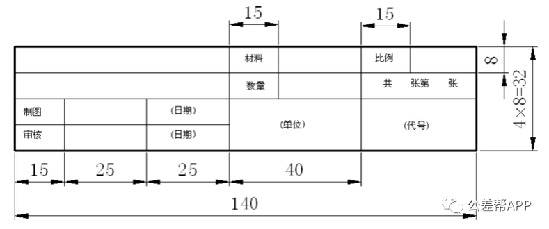 cad图纸标题栏尺寸标准缩略图