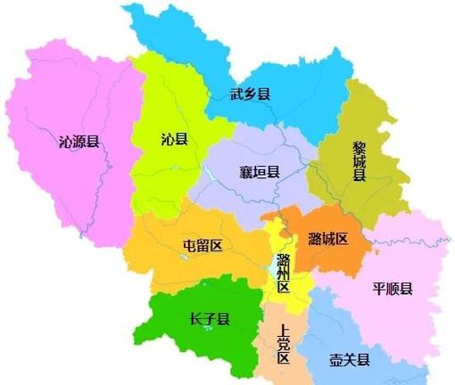长治市行政地图全图截图