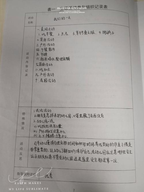组织生活记录10篇范文