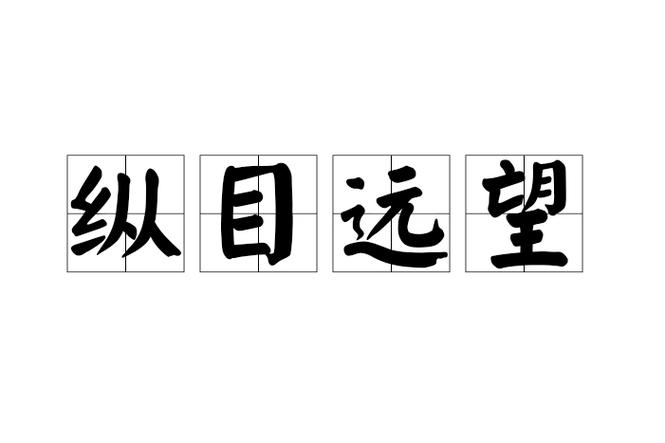 纵目远望的意思