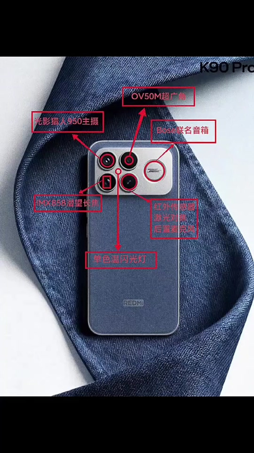 红米k90promax红外在什么位置