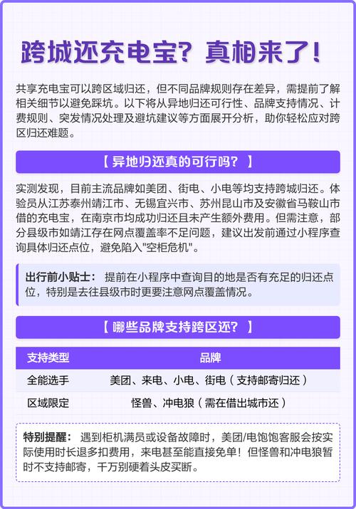 共享充电宝可以跨市还吗