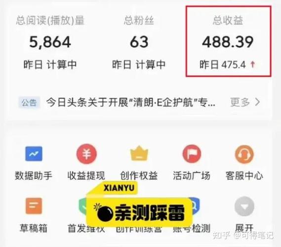 头条创作怎么才有收益截图