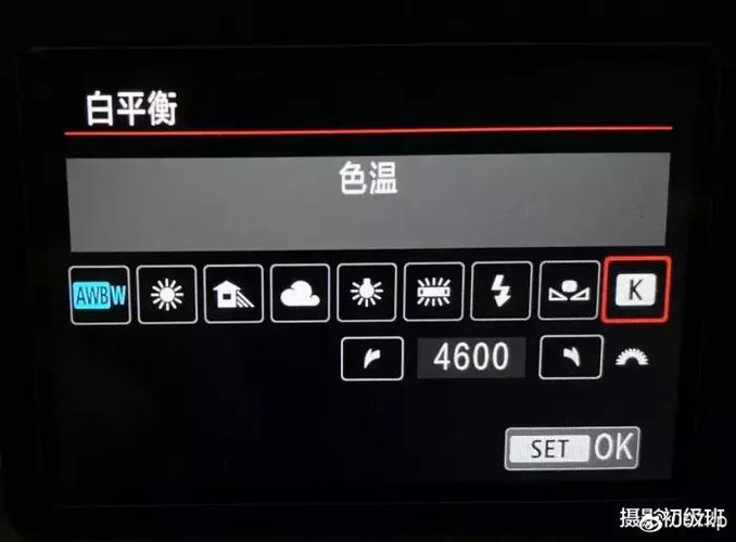 白平衡相机设置参数