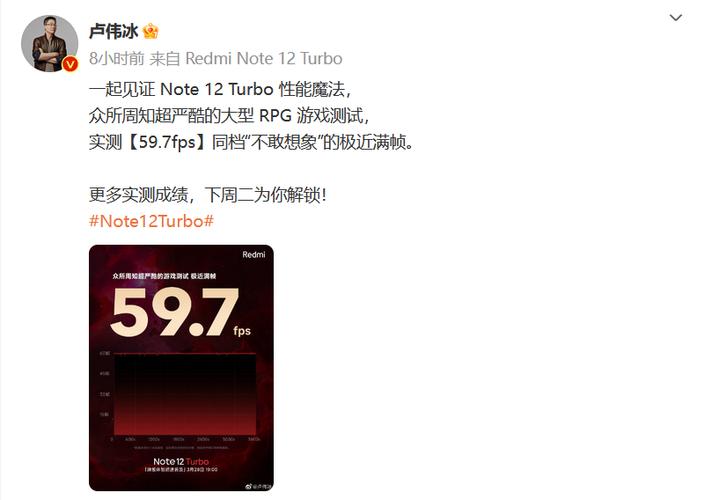 红米note12turbo游戏帧率