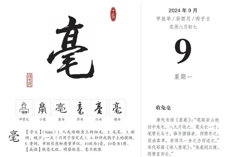 毫的甲骨文