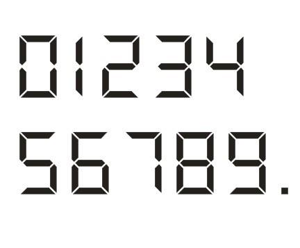 数字时钟字体