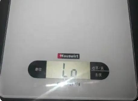 华为电子秤显示lo