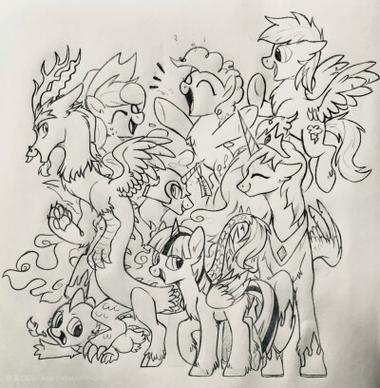 小马宝莉素描画截图