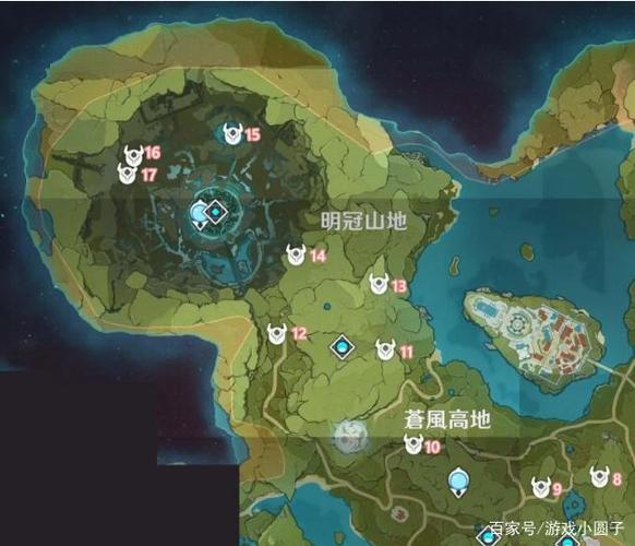 原神蒙德大世界机关限时挑战位置
