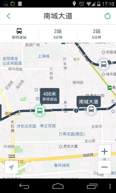 腾讯地图公交车实时准么