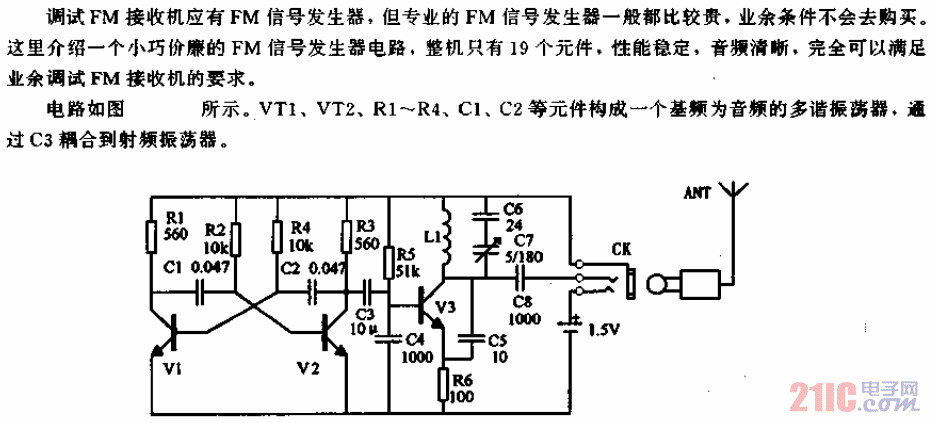 自制调频信号发生器