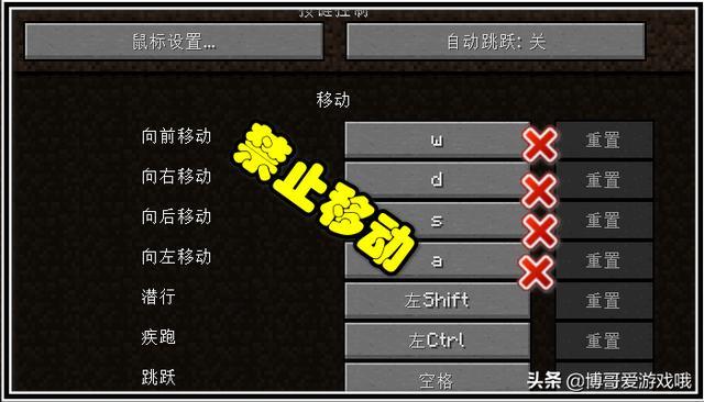 我的世界地下城怎么改wasd