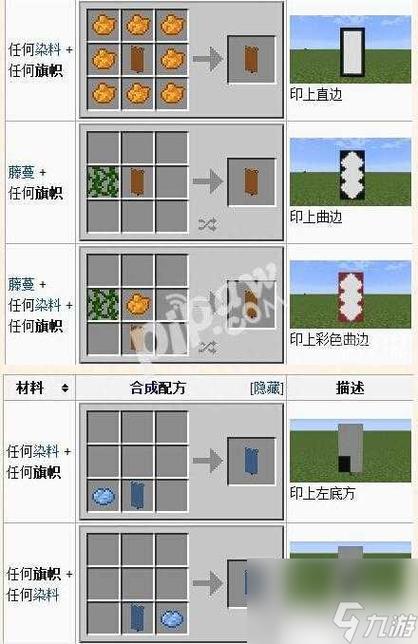 我的世界旗帜染色教程